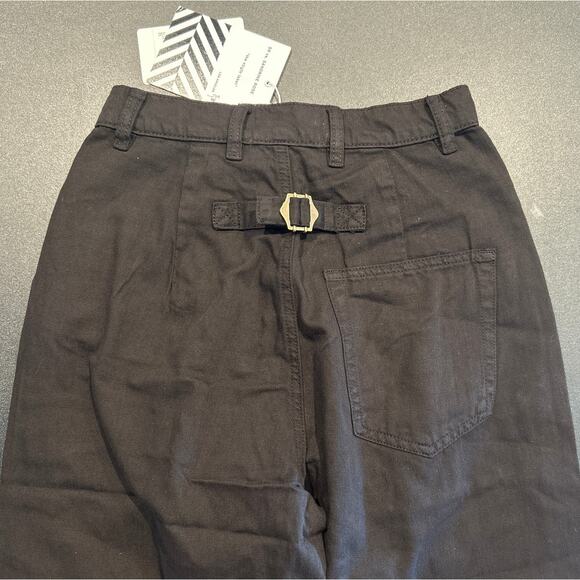 NWT Free People x Sandrine Rose Relaxed Pants, Black, Women's Size 25 - Picture 9 of 9